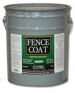 Fence Pro acrylic lacquer in black